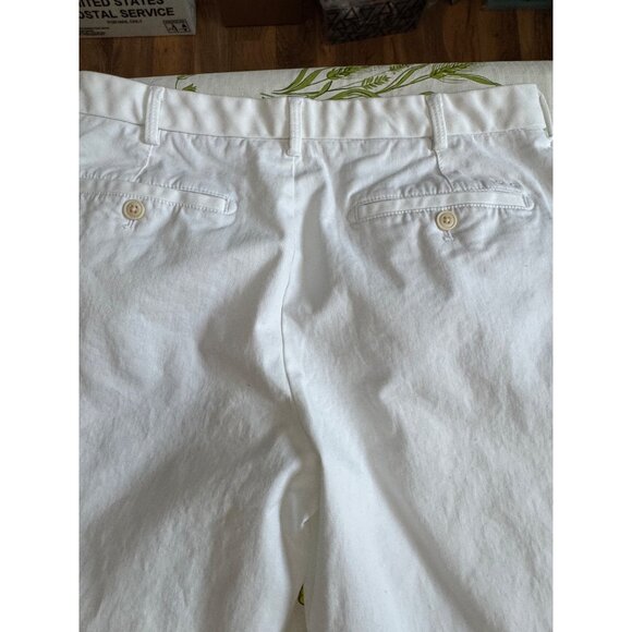 Izod Saltwater Stretch Chino Pants Straight Fit White Pants Size 32 X 30 Mens - Picture 5 of 8